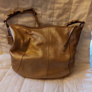 Gold Colored Soho Metallic Coach Purse and Dana Buchman Wallet